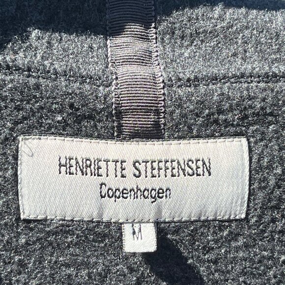 Henriette Steffensen Copenhagen Grey Soft Fleece Jumper Sweater Size M - Picture 3 of 8